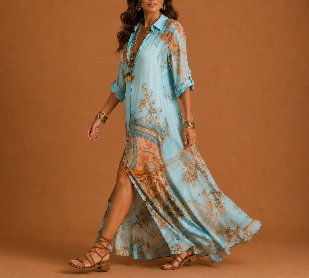 Maria | Flowing Printed Maxi Dress