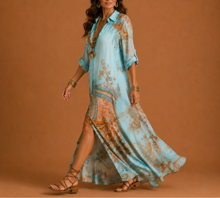 Maria | Flowing Printed Maxi Dress