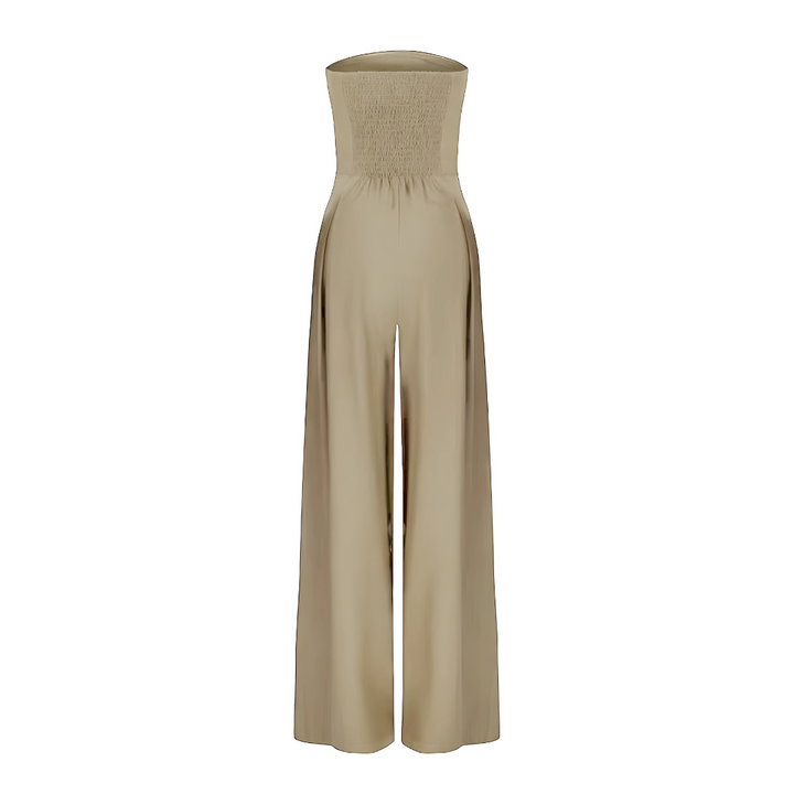 Chic Strapless Wide-Leg Jumpsuit for Any Occasion