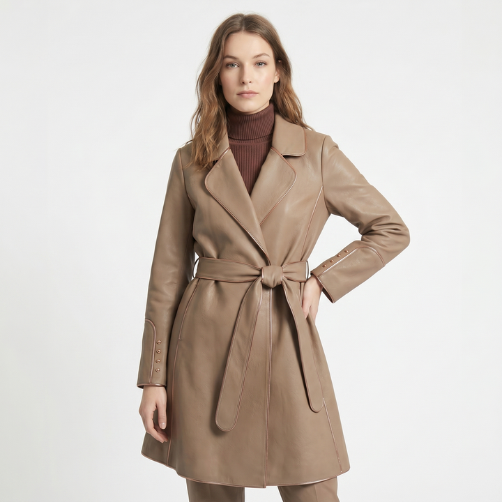Camille | Belted Wrap Winter Coat