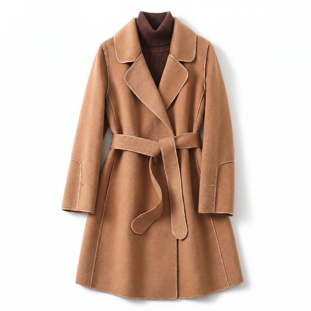 Camille | Belted Wrap Winter Coat