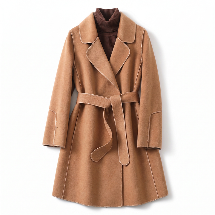 Camille | Belted Wrap Winter Coat