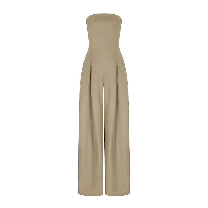 Chic Strapless Wide-Leg Jumpsuit for Any Occasion