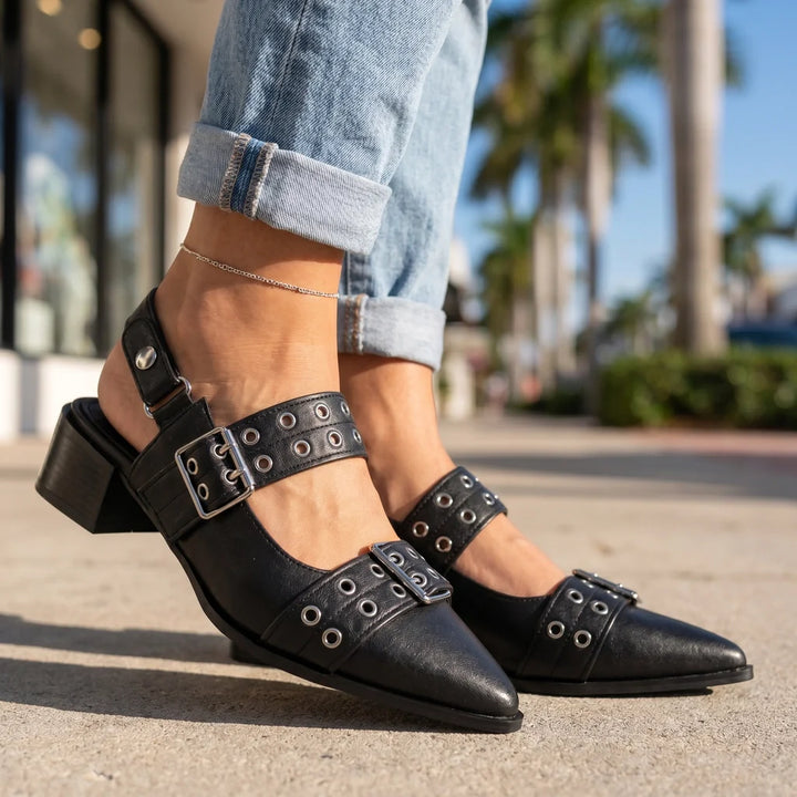 Sierra Buckle Heels