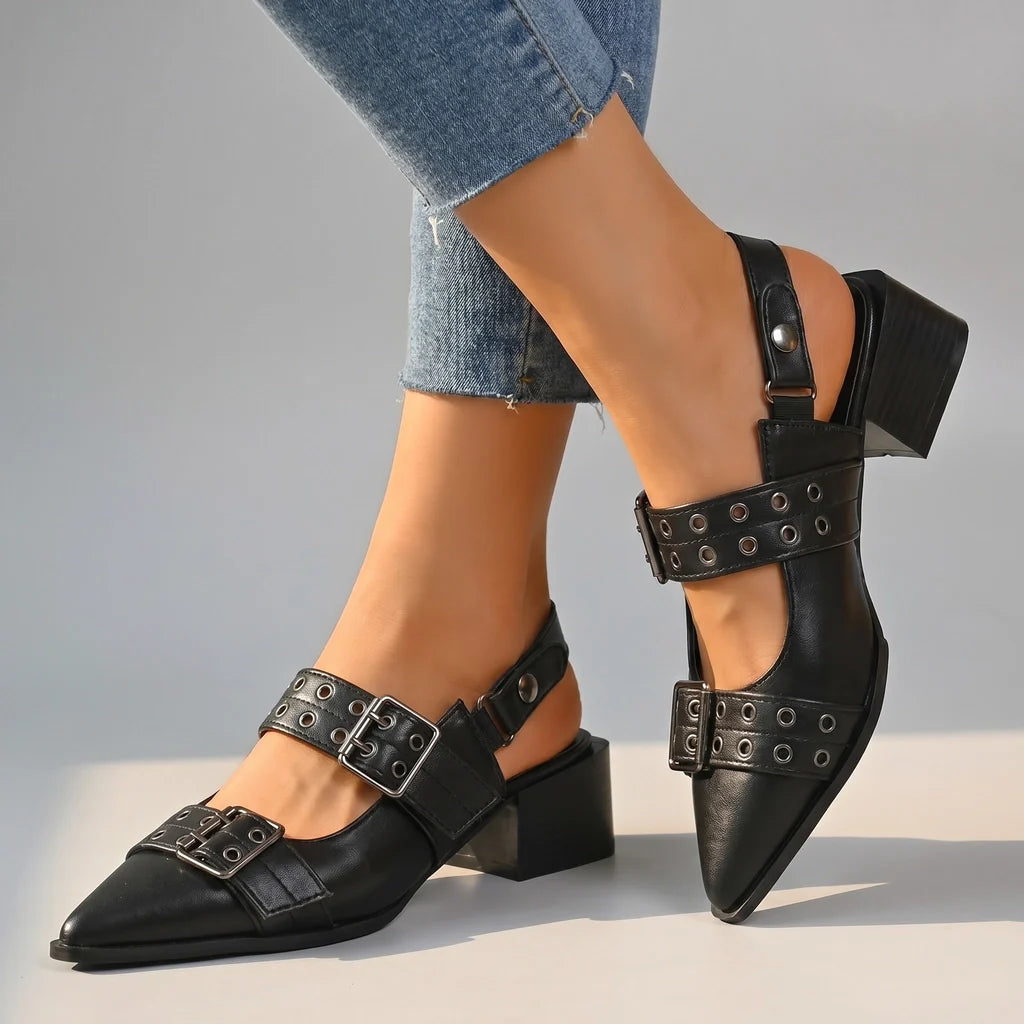Sierra Buckle Heels