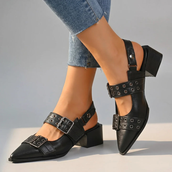 Sierra Buckle Heels