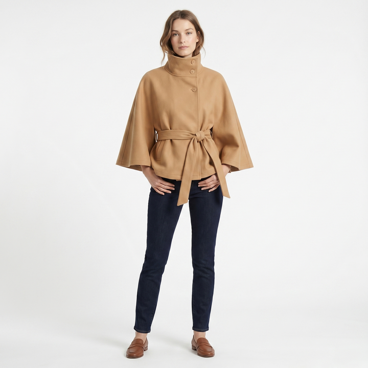 Bridgette | Belted Longline Wrap Coat