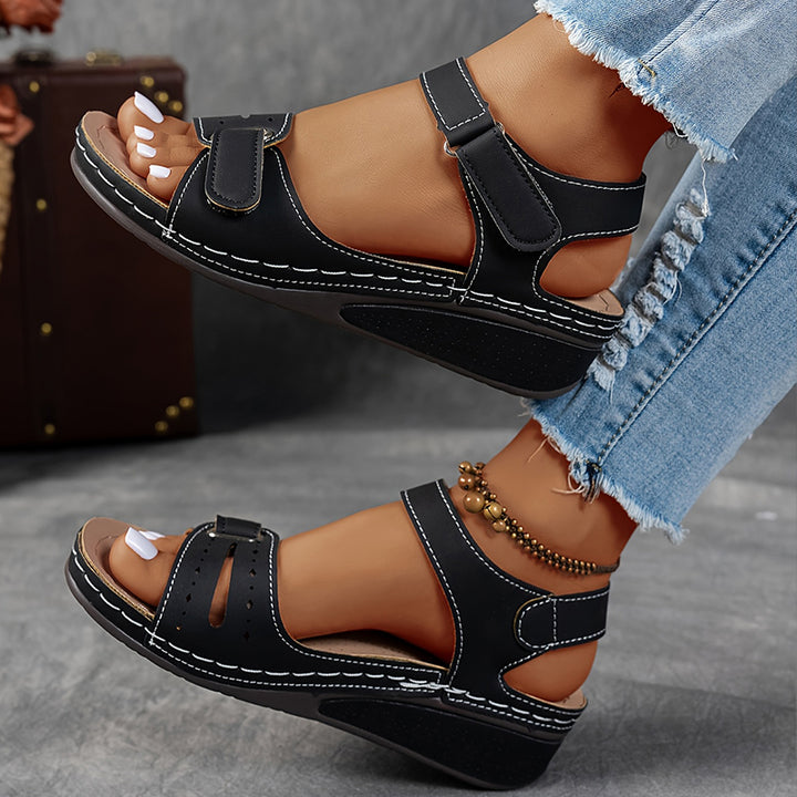 Isla | Wedge Sandals with Adjustable Straps