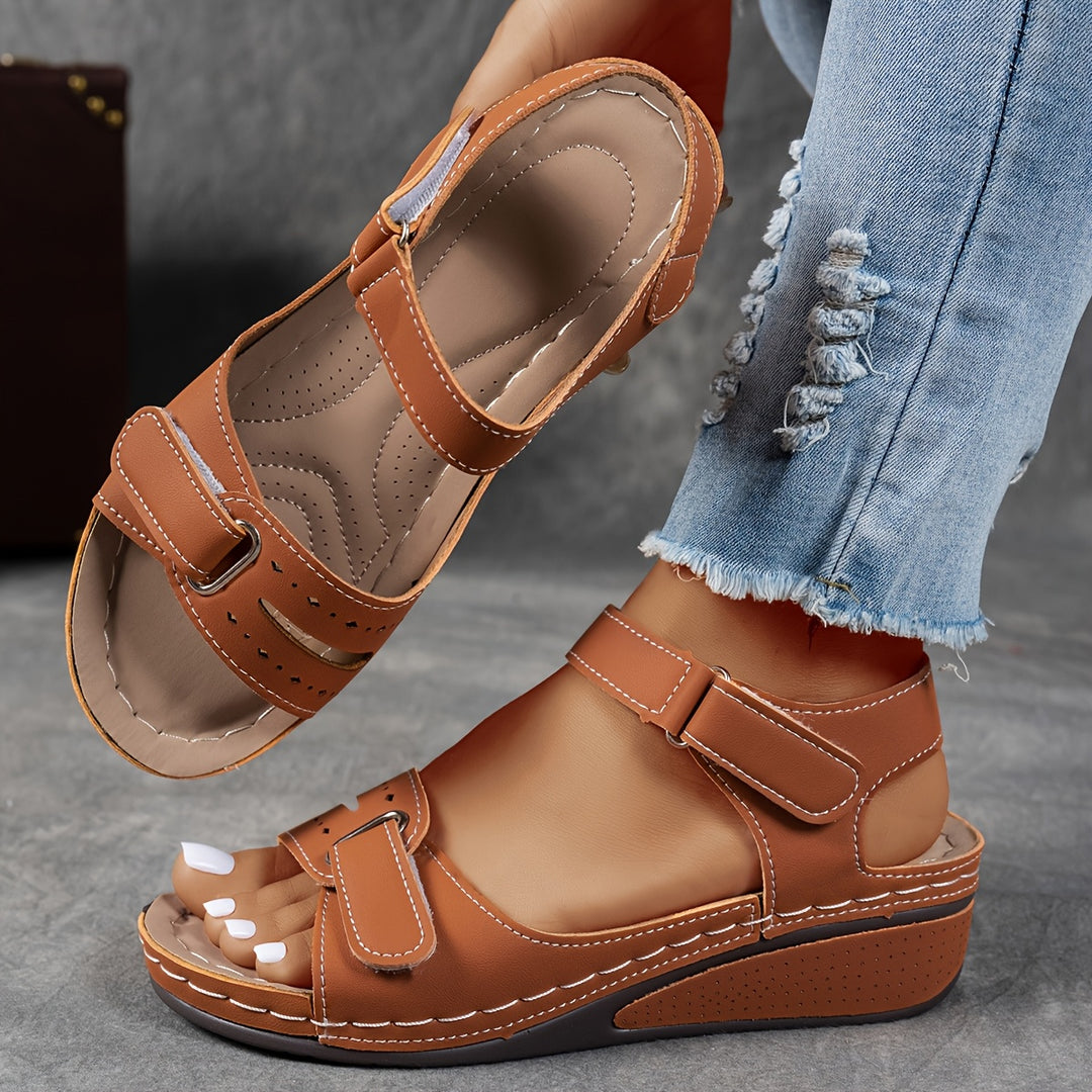 Isla | Wedge Sandals with Adjustable Straps
