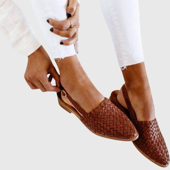 Gemma | Woven Slip-On Walking Sandals