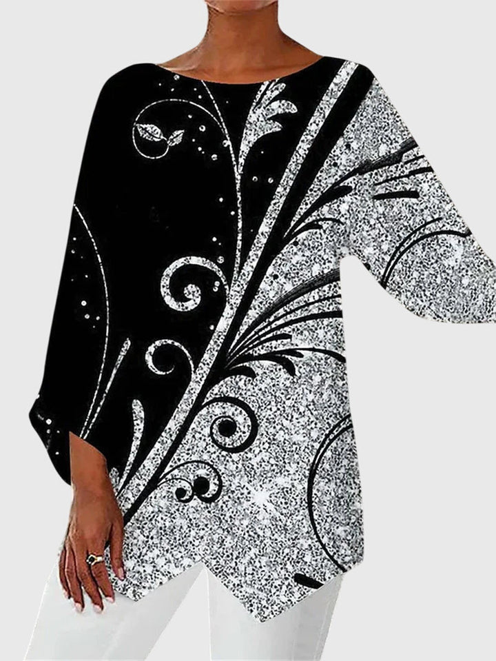 Alayah™ | Chic Crew Neck Blouse for Everyday Wear