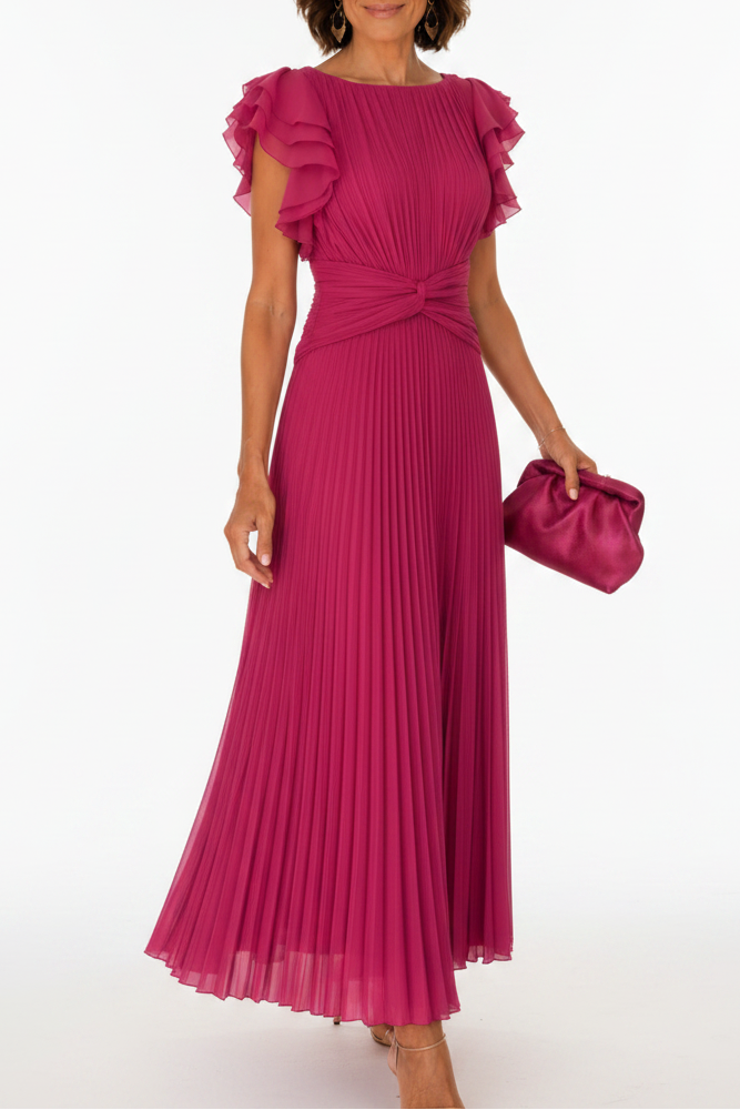 Allegra | Pleated Midi Occasion Dress