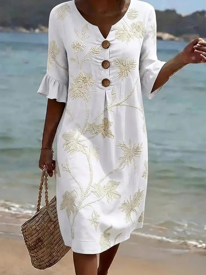 Ciara | Floral Relaxed Midi Dress