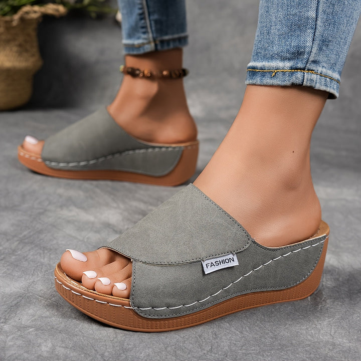 Shanna | Buckle-Strap Wedge Sandals
