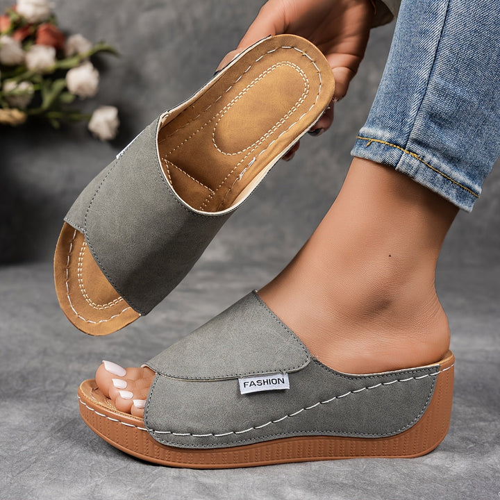 Shanna | Buckle-Strap Wedge Sandals