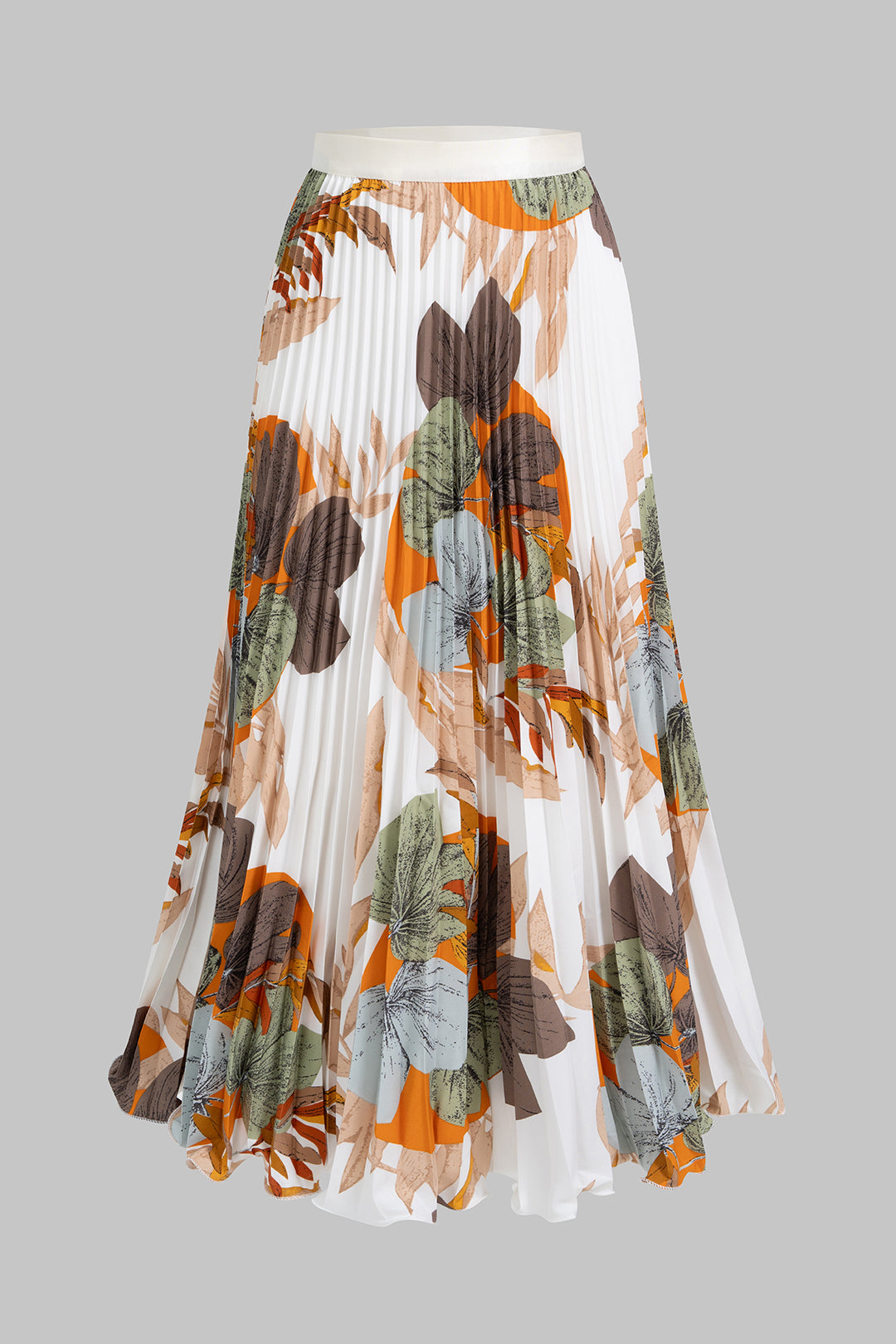 Lena | High Waist Pleated Maxi Skirt