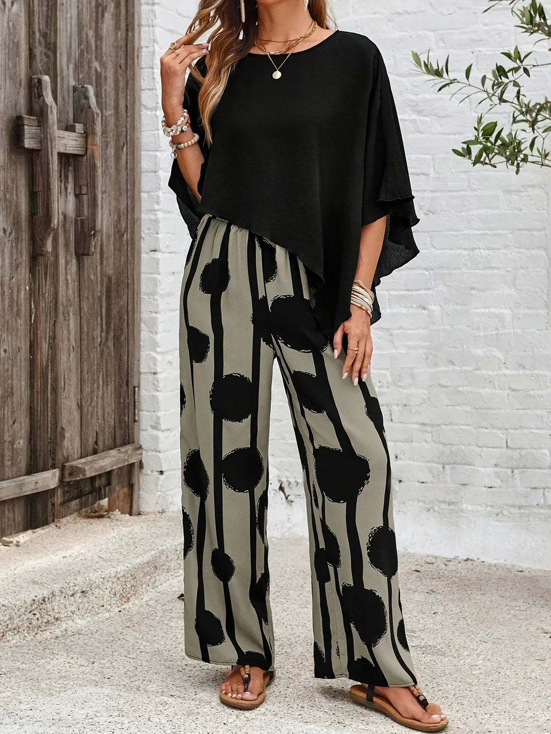 Marina | Relaxed Printed Two-Piece Set