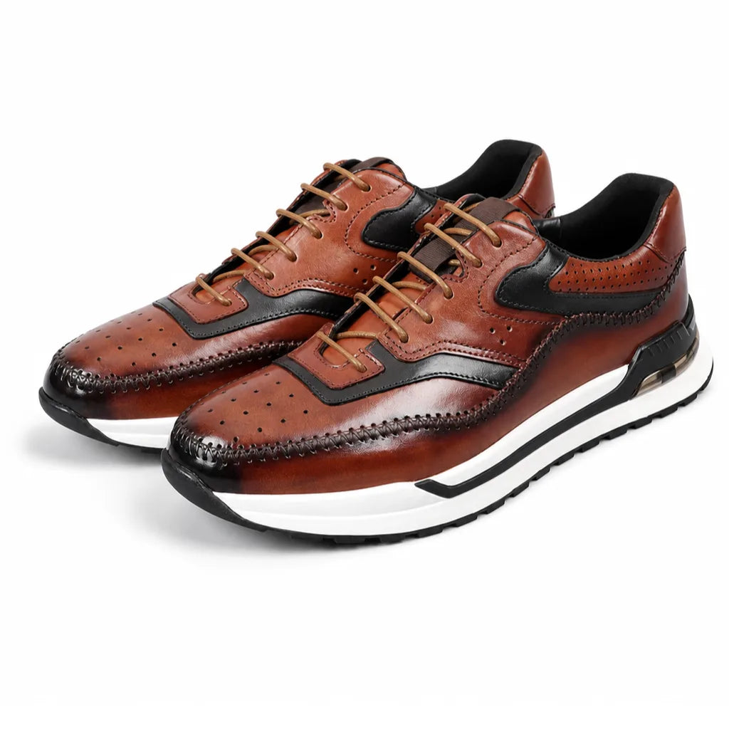 Charles T. Booker Leather Sneakers
