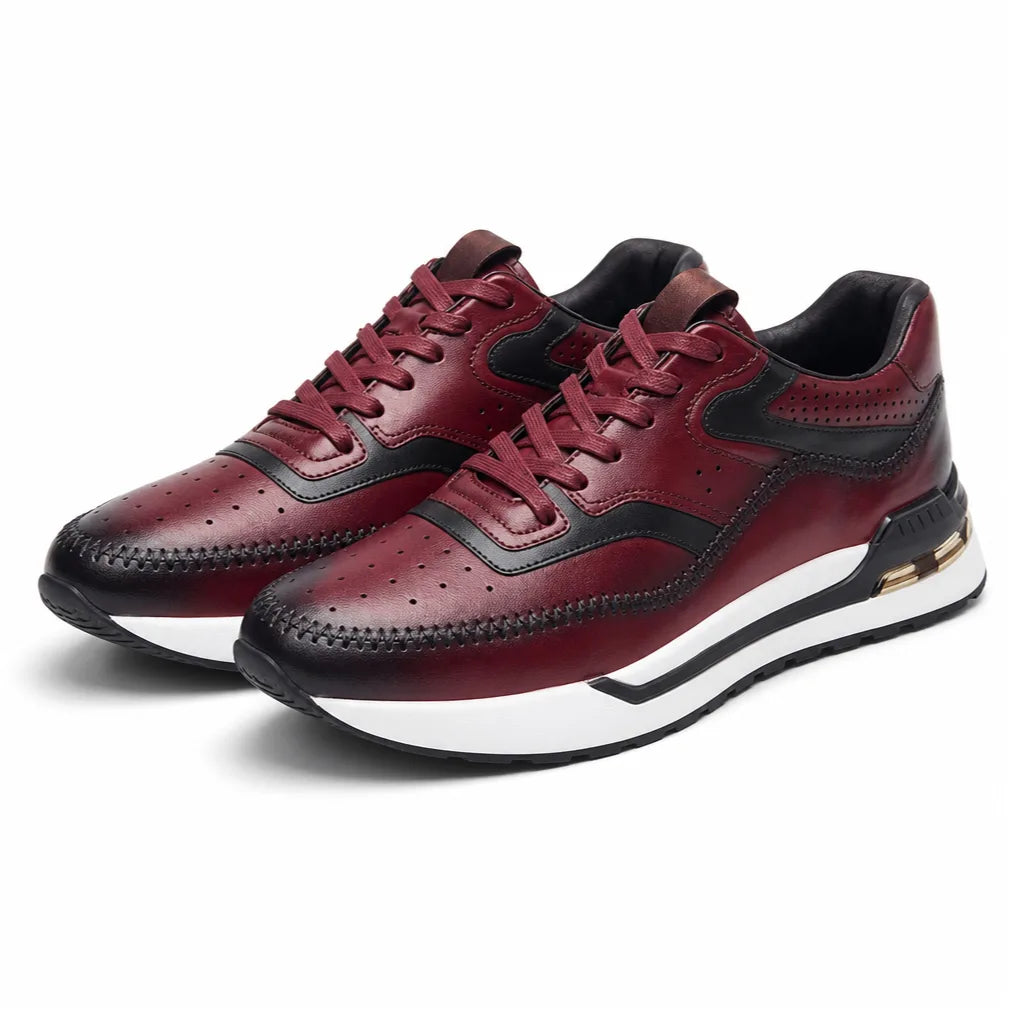 Charles T. Booker Leather Sneakers