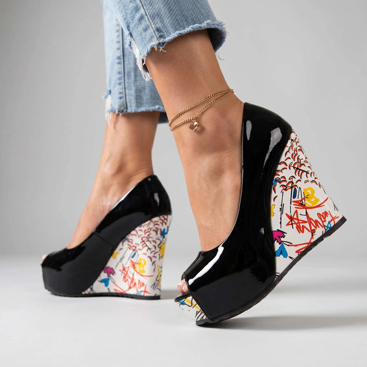 Cynthia Artistic Wedge Heels