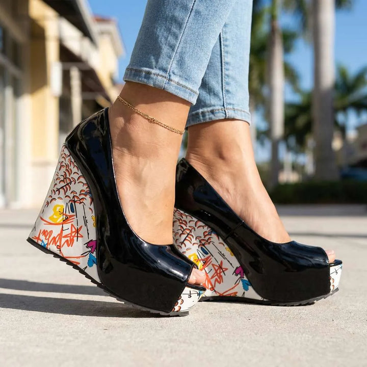 Cynthia Artistic Wedge Heels