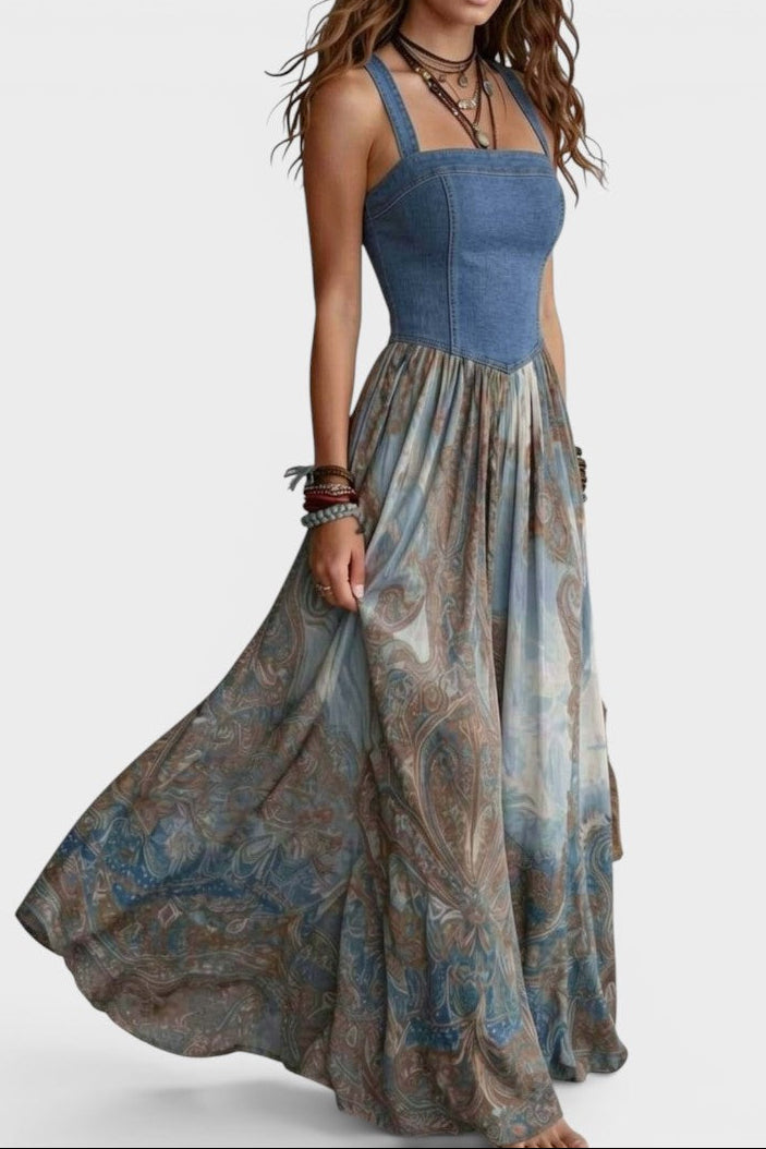 Seraphina | Paisley Print Maxi Dress