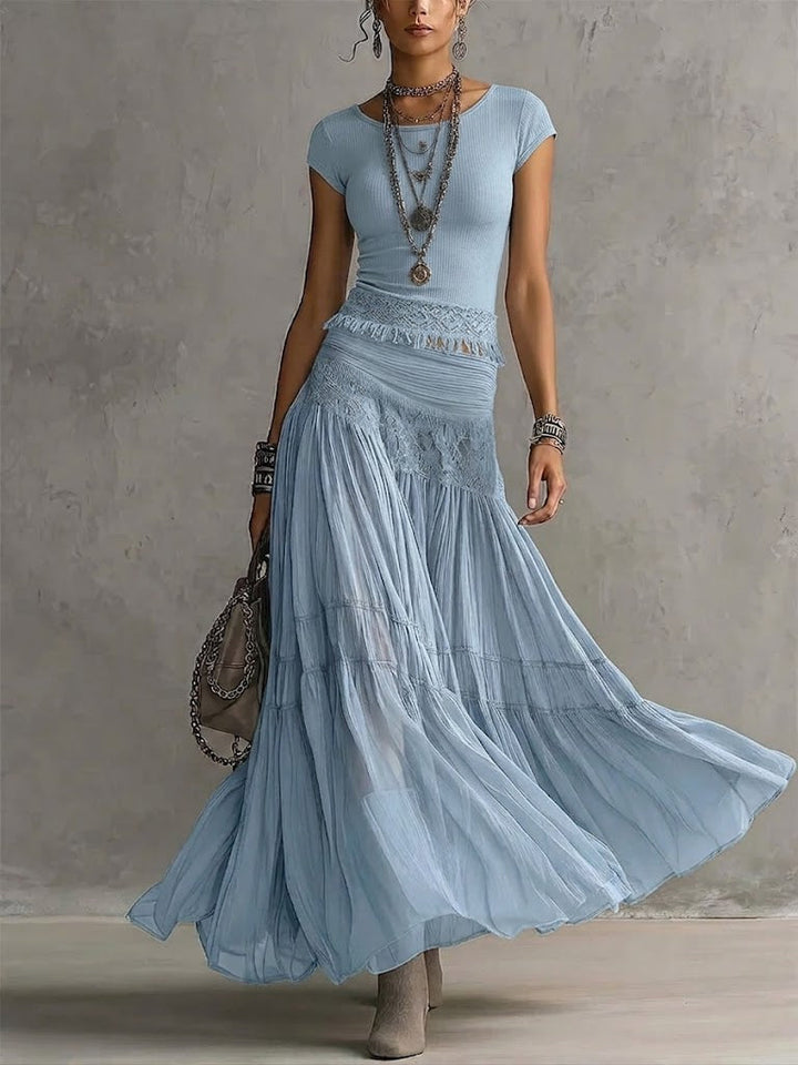 Sara | Effortless Boho Skirt Set