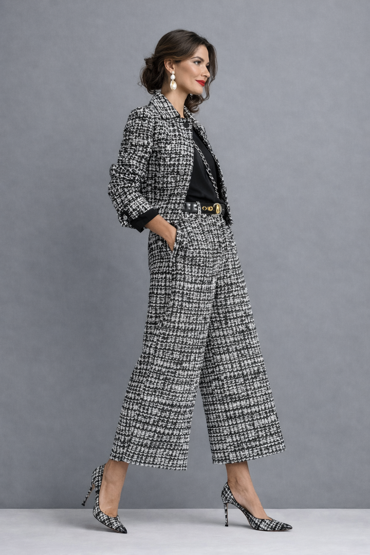 Leila | Tailored Jacket & Wide-Leg Set