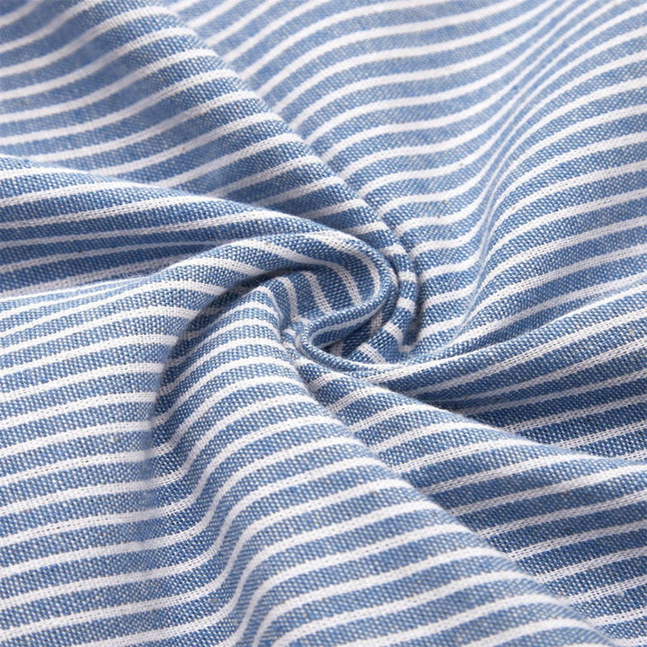Mary | Striped Button Detail Midi Dress
