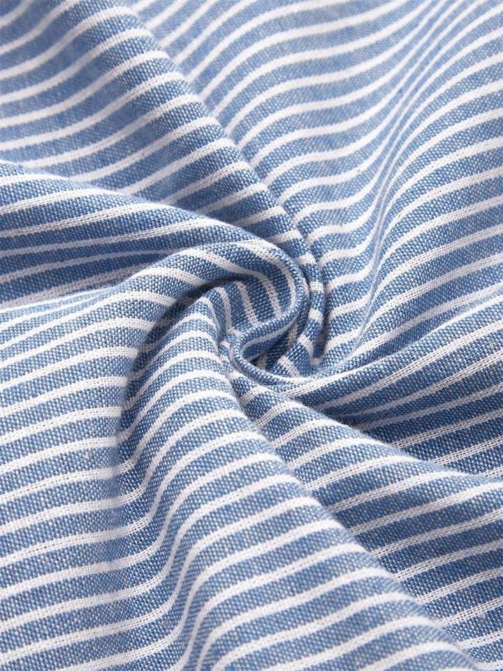 Brienne | Striped Button Midi Dress