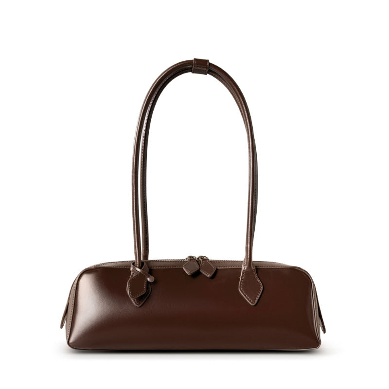 Chiara | Elongated Double-Zip Shoulder Bag