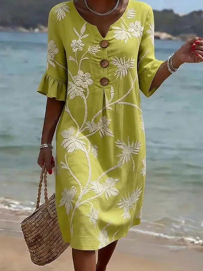 Ciara | Floral Relaxed Midi Dress