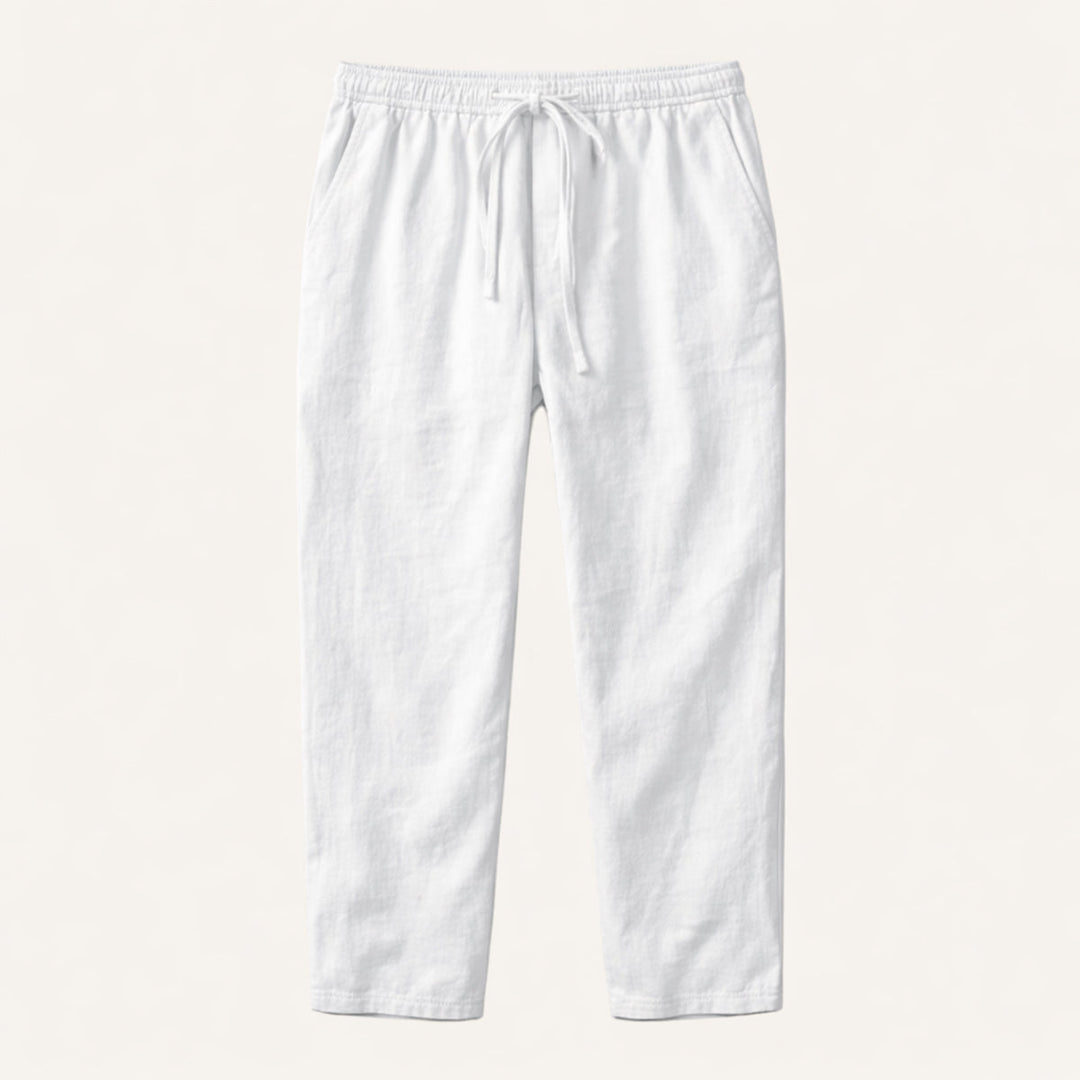 The Meadowgate Men’s Lightweight Breathable Drawstring Cotton Linen Pants