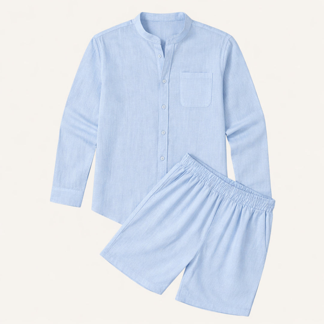 The Algrave Linen Set – Summer Co Ord for Men