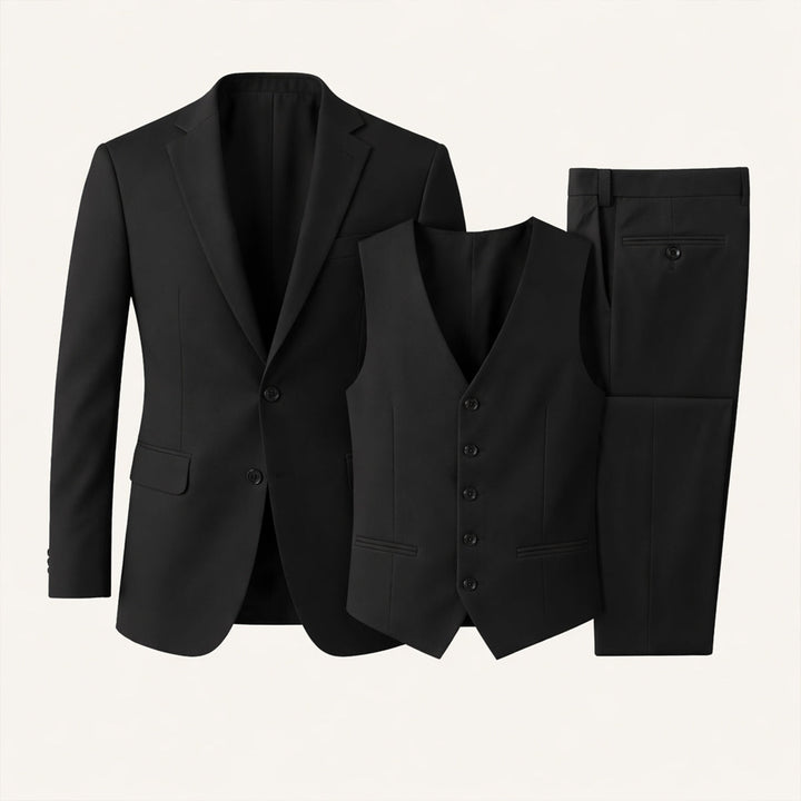 The Silverwood Men’s 3 Piece Slim Fit Suit – Elegant Blazer, Waistcoat & Trousers Set