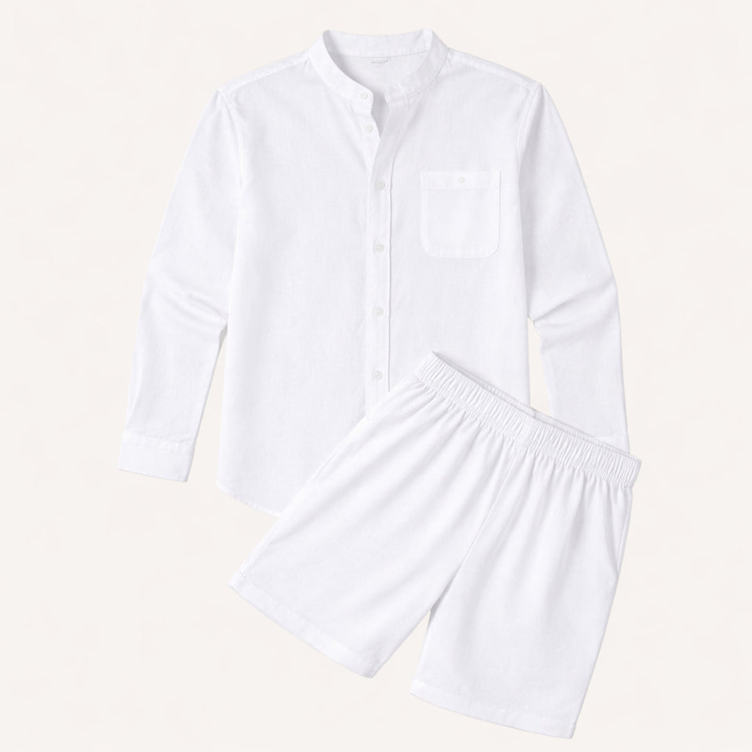 The Algrave Linen Set – Summer Co Ord for Men