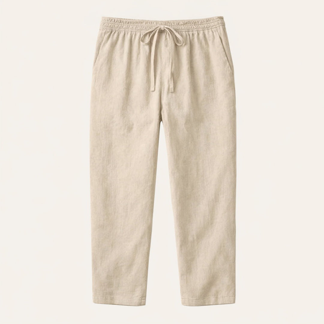 The Meadowgate Men’s Lightweight Breathable Drawstring Cotton Linen Pants