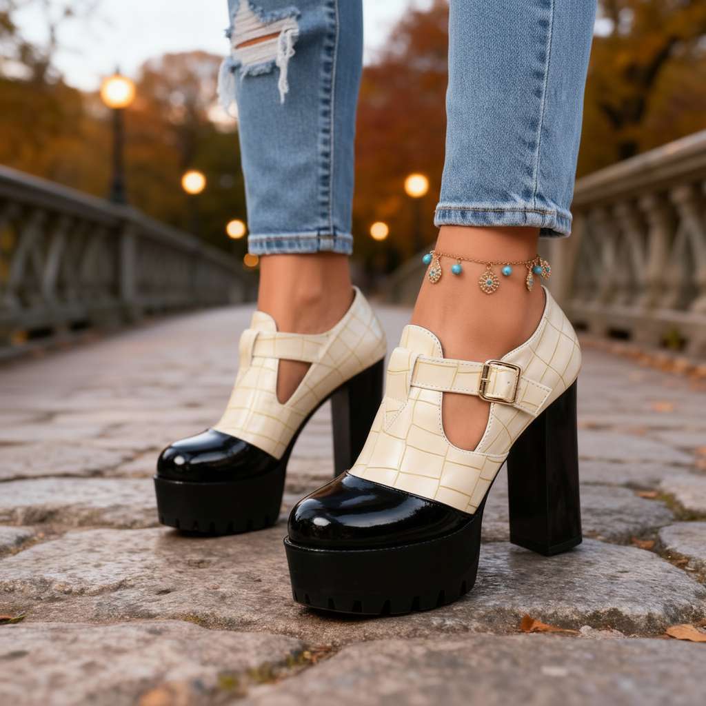 Andrea Block Heels