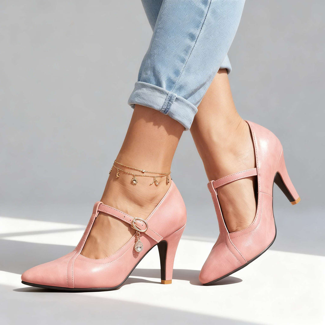 Victoria T-Strap Mary Jane Heel