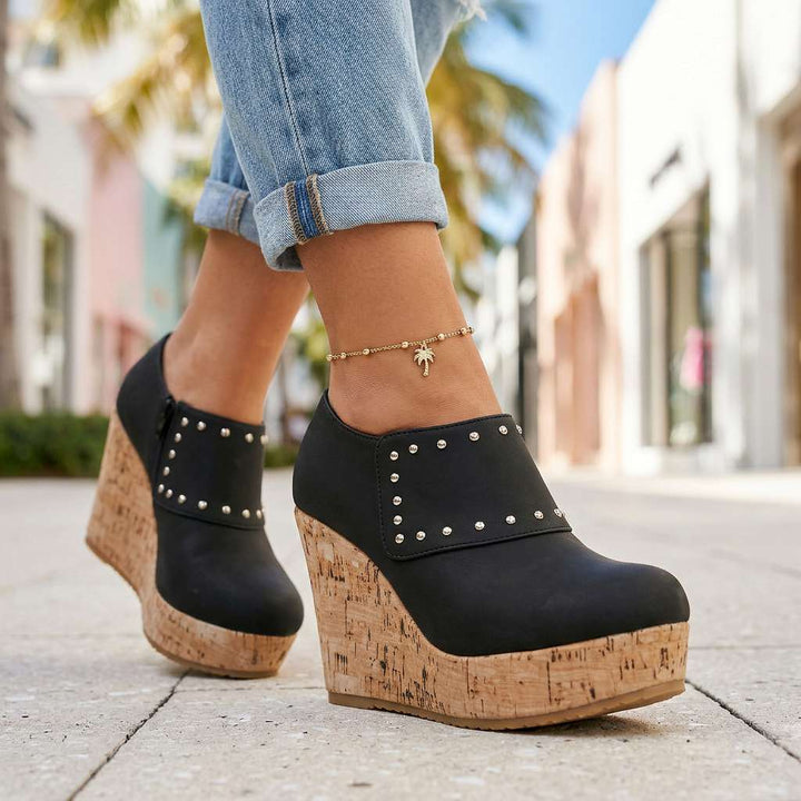Clarissa Cork Wedges
