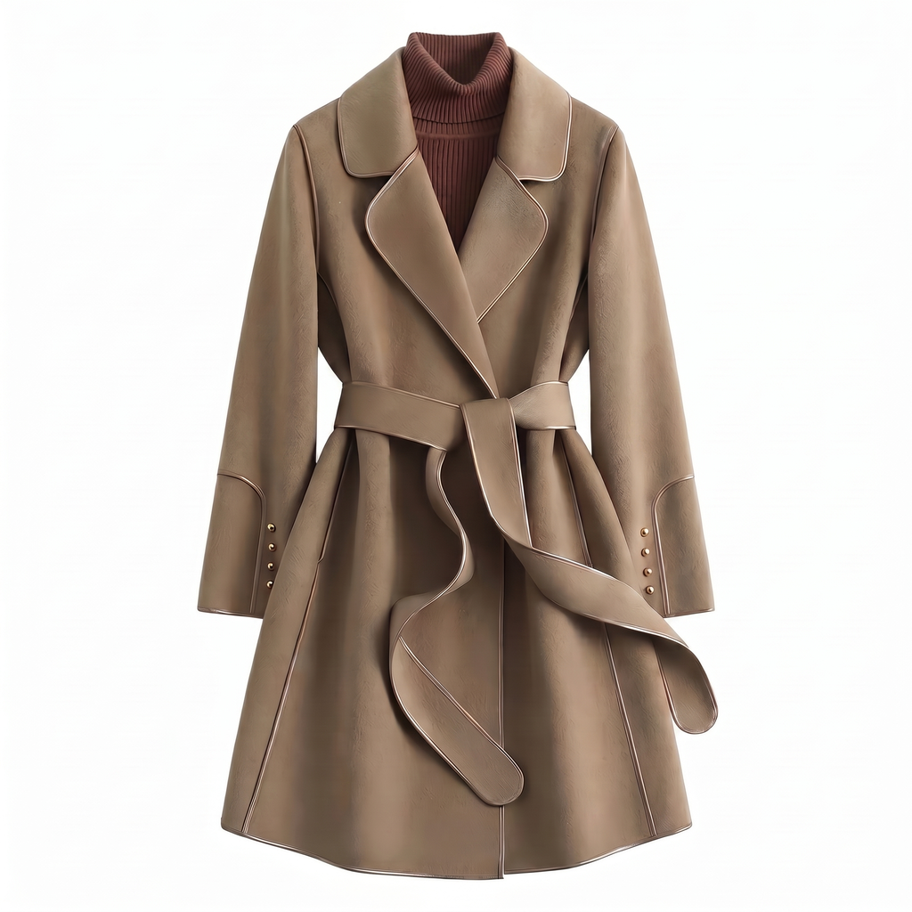 Camille | Belted Wrap Winter Coat
