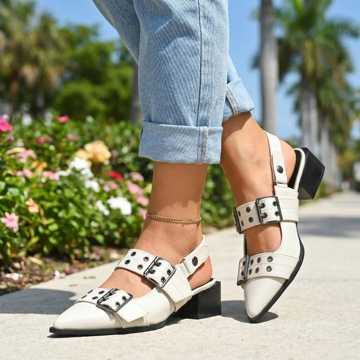 Sierra Buckle Heels