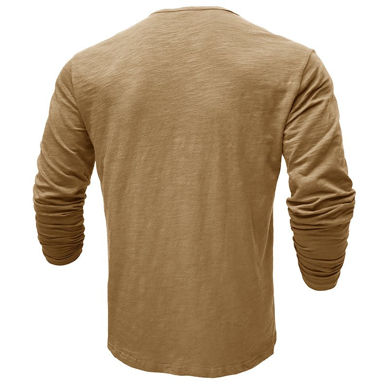 Gerald - Classic Long Sleeve Henley Shirt