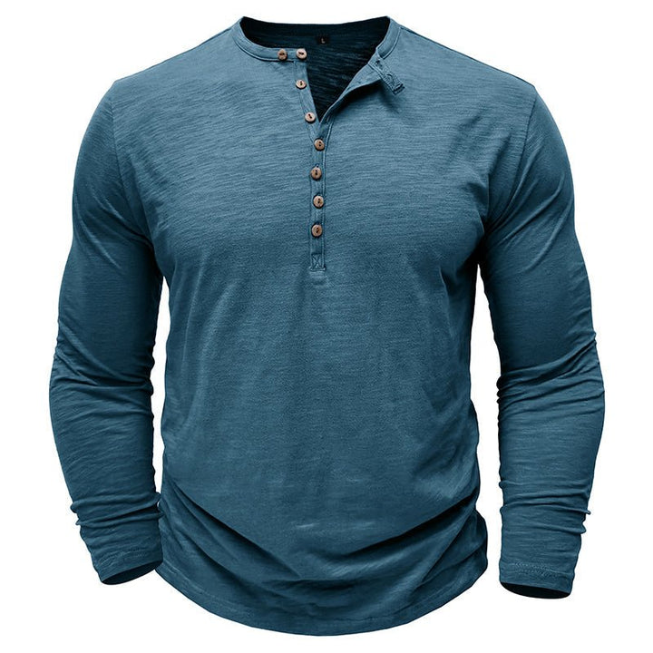 Gerald - Classic Long Sleeve Henley Shirt
