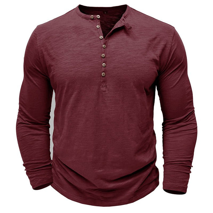 Gerald - Classic Long Sleeve Henley Shirt