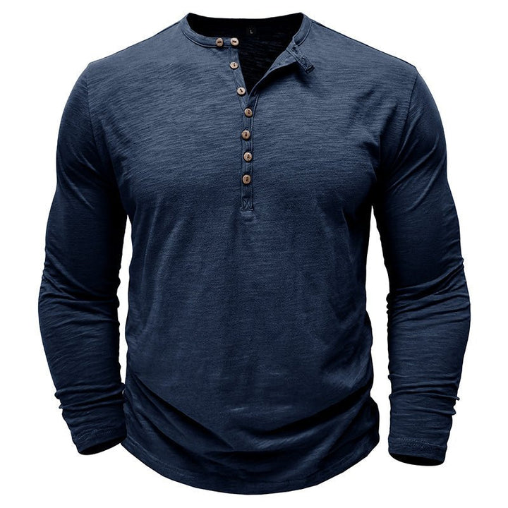 Gerald - Classic Long Sleeve Henley Shirt