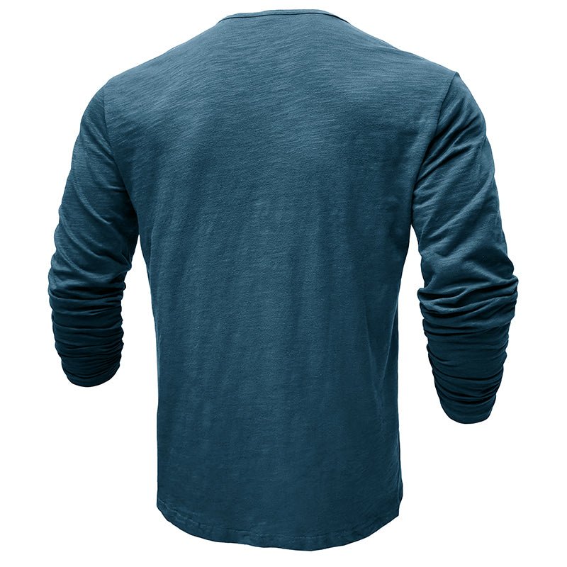 Gerald - Classic Long Sleeve Henley Shirt