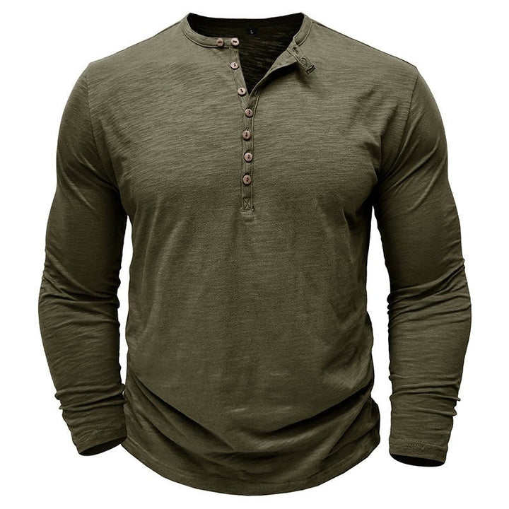 Gerald - Classic Long Sleeve Henley Shirt