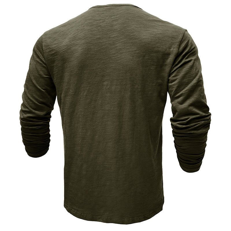 Gerald - Classic Long Sleeve Henley Shirt