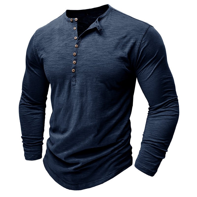 Gerald - Classic Long Sleeve Henley Shirt